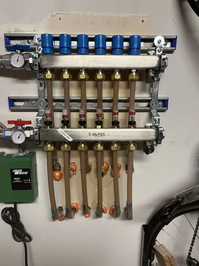 Plumber performing Gas Leak Detection at a residential property in Beechwood